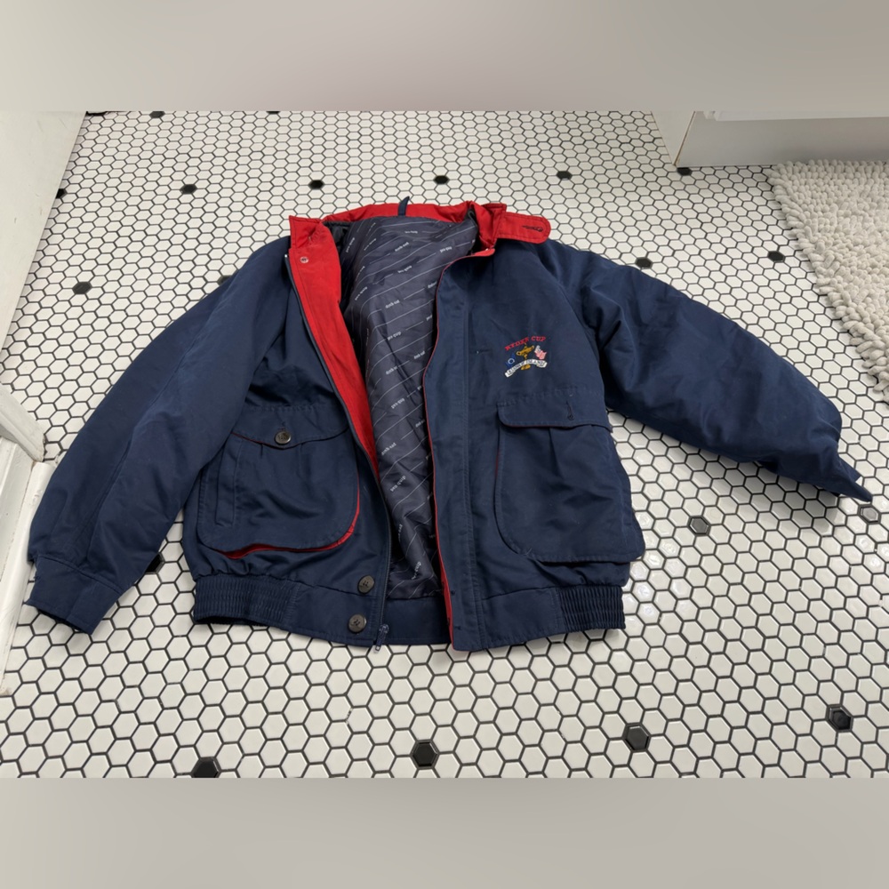 Proquip vintage Ryder cup Navy Blue and Red Jacket size medium